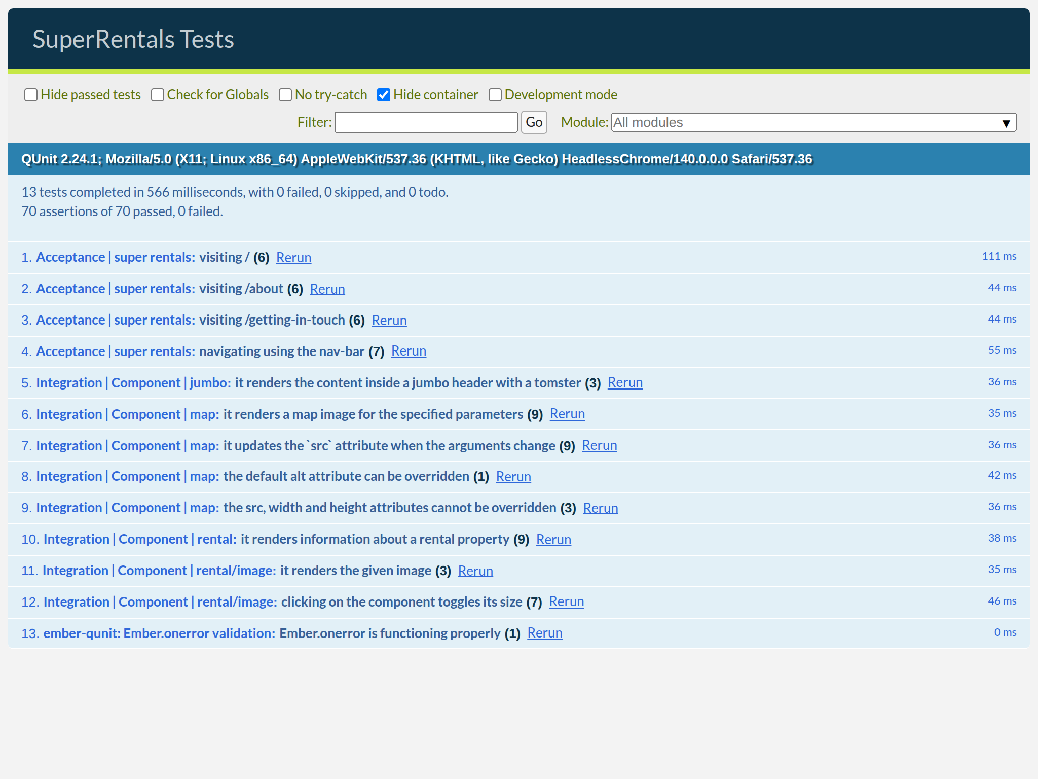 Tests are passing
